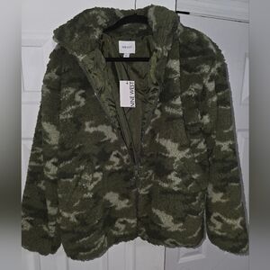 NINE WEST | Teddy Jacket 🧸 | Olive/Camouflage 🔥